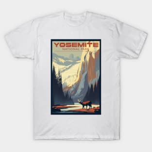 Yosemite National Park Vintage Travel Poster T-Shirt